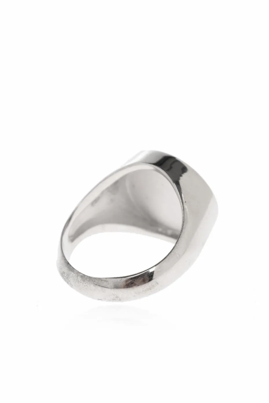Dolce & Gabbana SILVER Signet ring with logo