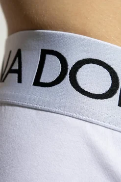 Dolce & Gabbana WHITE Branded boxers 2-pack