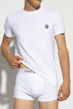 Dolce & Gabbana WHITE Branded T-shirt