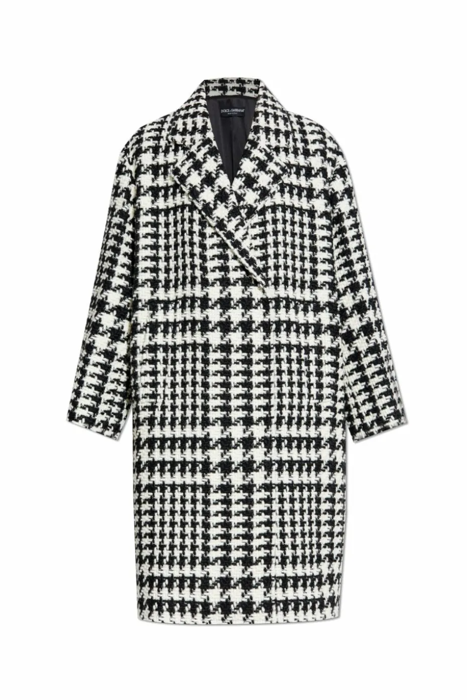 Dolce & Gabbana WHITE Coat with pipette pattern