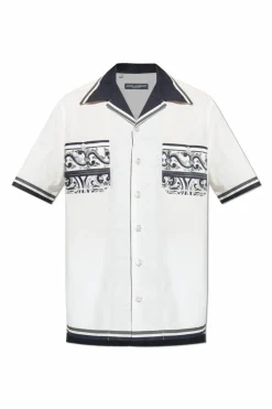 Dolce & Gabbana WHITE Cotton shirt with pocket