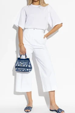 Dolce & Gabbana WHITE Creased trousers