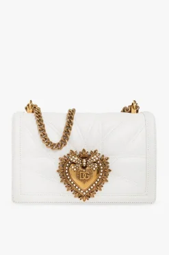 Dolce & Gabbana WHITE ‘Devotion Medium’ shoulder bag