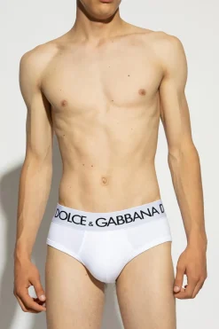 Dolce & Gabbana WHITE Logo briefs 2-pack