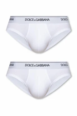 Dolce & Gabbana WHITE Logo briefs 2-pack