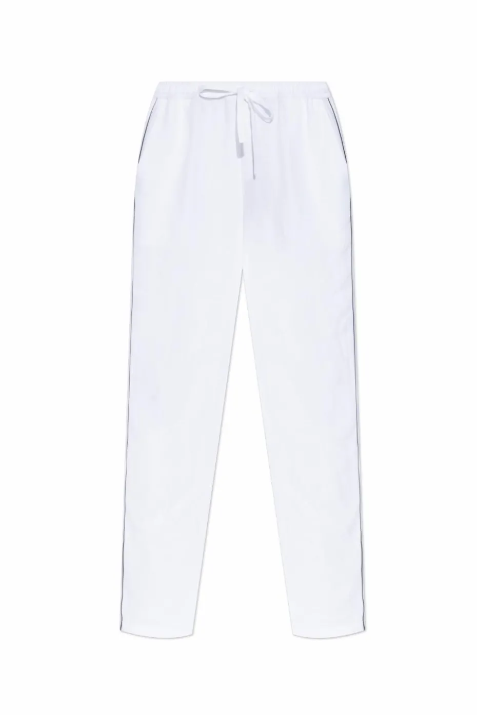 Dolce & Gabbana WHITE Loose-fit linen trousers