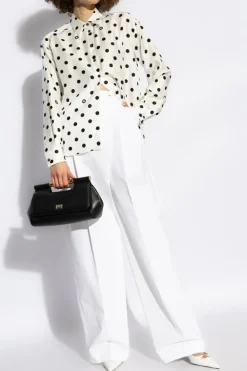 Dolce & Gabbana WHITE Polka dot pattern shirt.