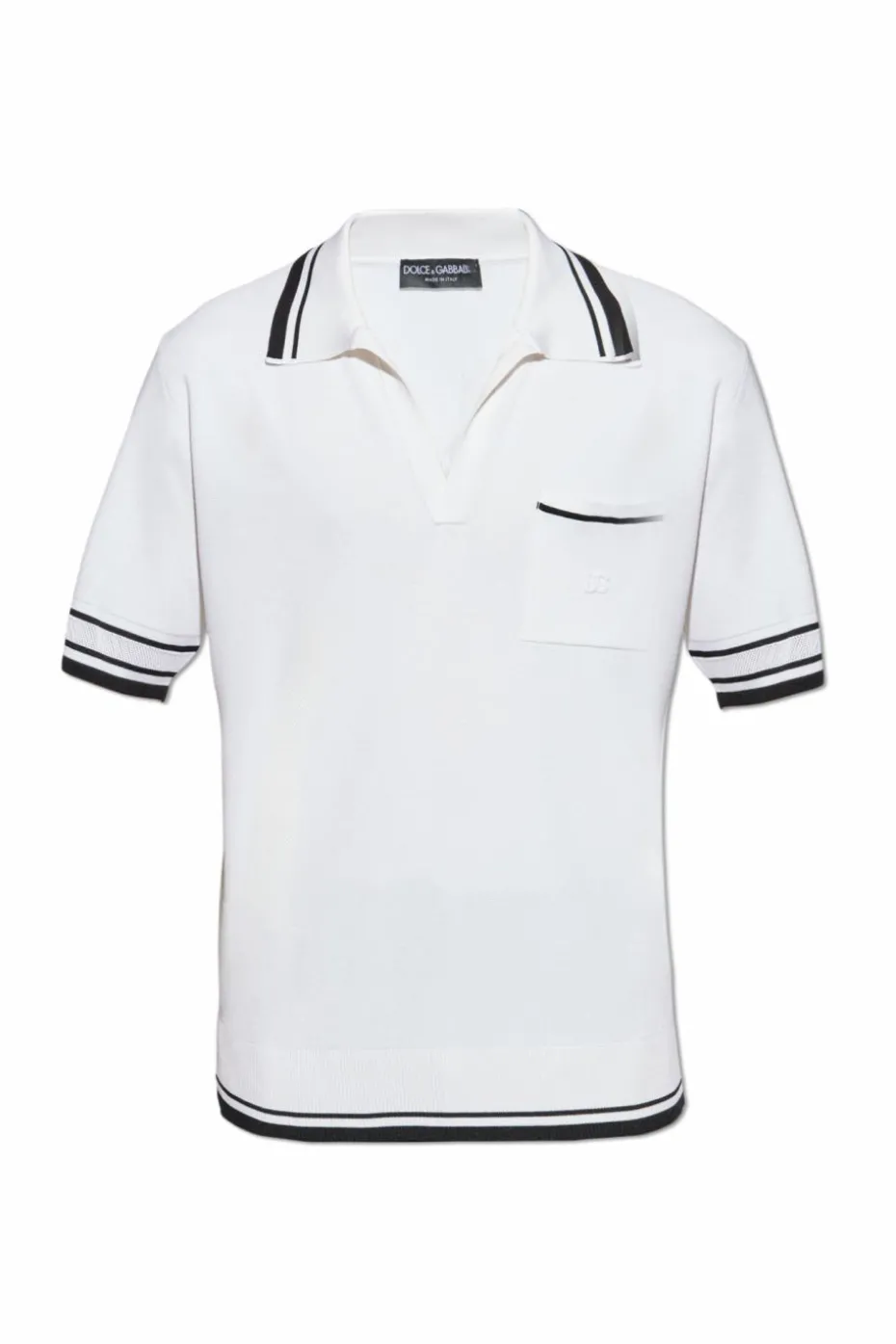 Dolce & Gabbana WHITE Polo with pocket