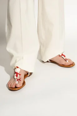 Dolce & Gabbana WHITE Sandals with appliqués