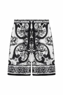 Dolce & Gabbana WHITE Silk shorts