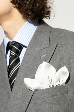 Dolce & Gabbana WHITE Silk pocket square