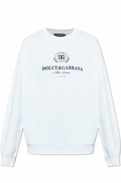 Dolce & Gabbana WHITE Sweatshirt with printed logo