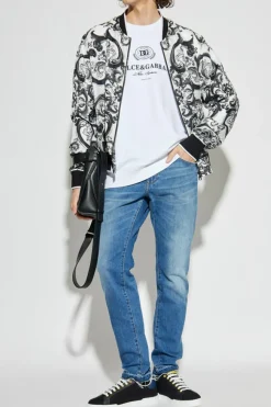 Dolce & Gabbana WHITE Sweatshirt with printed logo