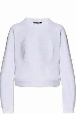 Dolce & Gabbana WHITE Sweatshirt with embroidered logo