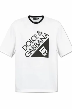 Dolce & Gabbana WHITE T-shirt with printed logo