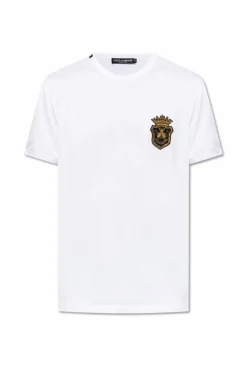 Dolce & Gabbana WHITE T-shirt with appliqué