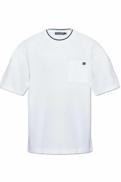 Dolce & Gabbana WHITE T-shirt with pocket