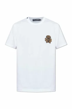 Dolce & Gabbana WHITE T-shirt with applique