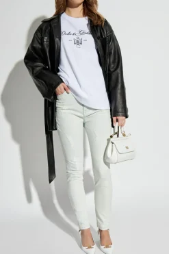 Dolce & Gabbana WHITE T-shirt with Logo