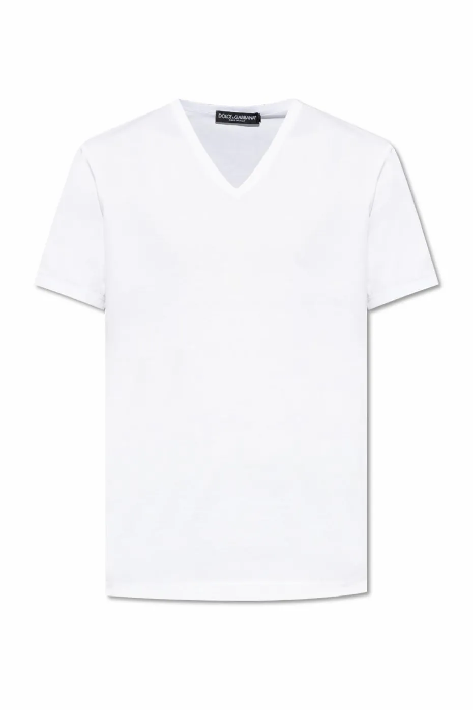 Dolce & Gabbana WHITE V-neck T-shirt