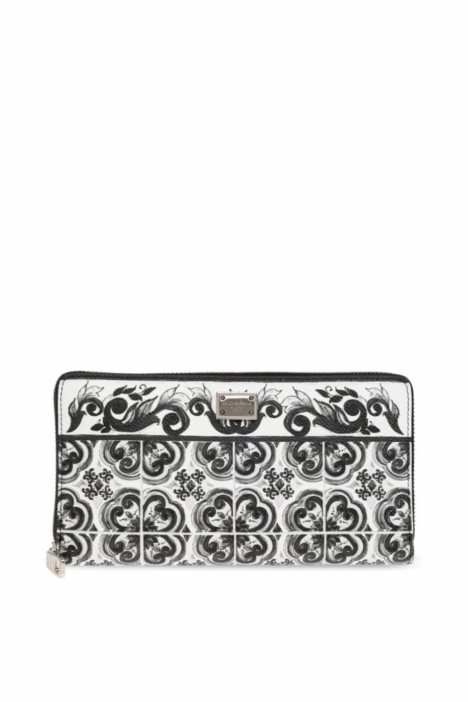 Dolce & Gabbana WHITE Wallet with 'Majolica' print