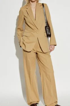 Dries Van Noten beige Pants with pockets