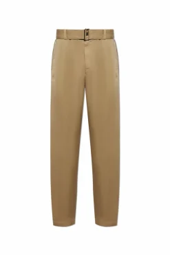 Dries Van Noten beige Pants with Belt