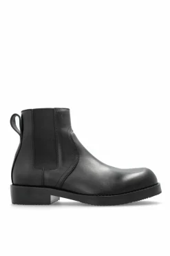 Dries Van Noten BLACK Leather Chelsea boots