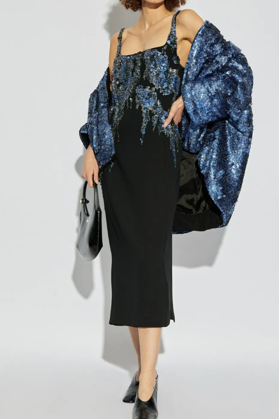 Dries Van Noten BLACK Spaghetti strap dress