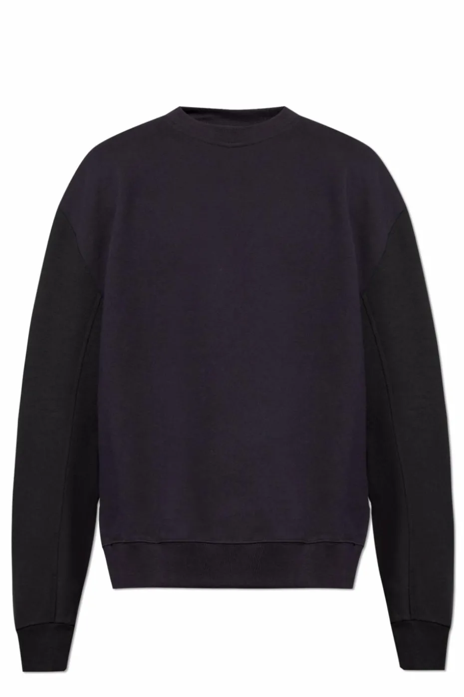Dries Van Noten BLACK Sweatshirt with decorative zipper