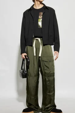 Dries Van Noten BLACK T-shirt with prints