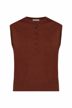 Dries Van Noten BROWN Cotton vest