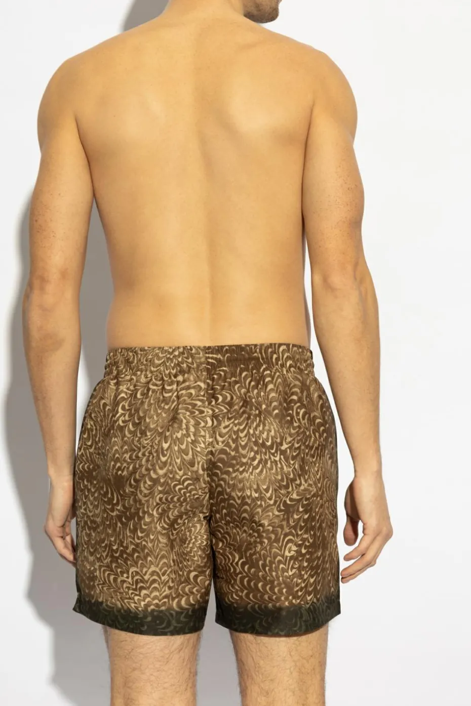 Dries Van Noten BROWN Swim trunks