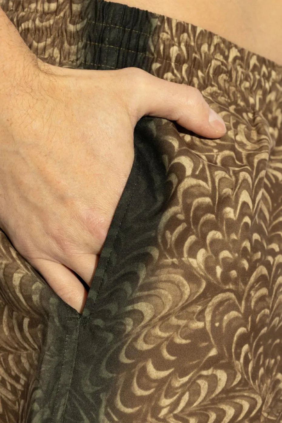 Dries Van Noten BROWN Swim trunks