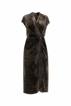 Dries Van Noten BROWN Velvet dress