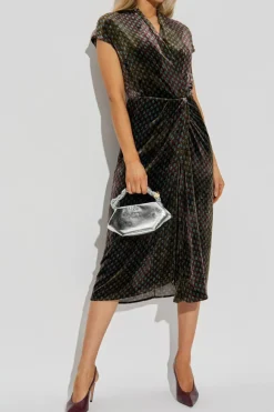 Dries Van Noten BROWN Velvet dress