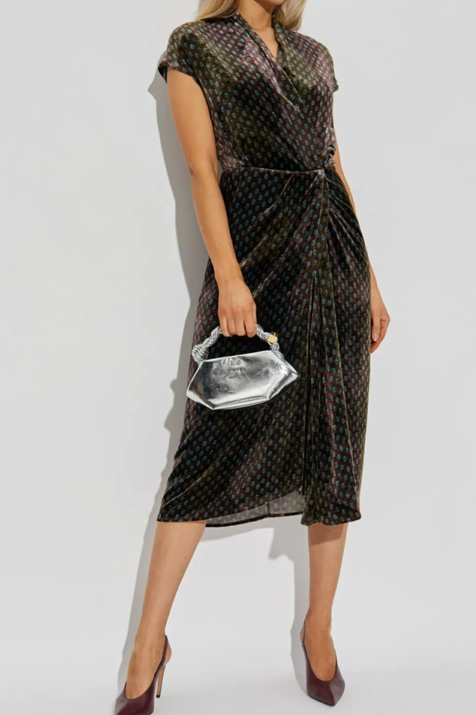 Dries Van Noten BROWN Velvet dress