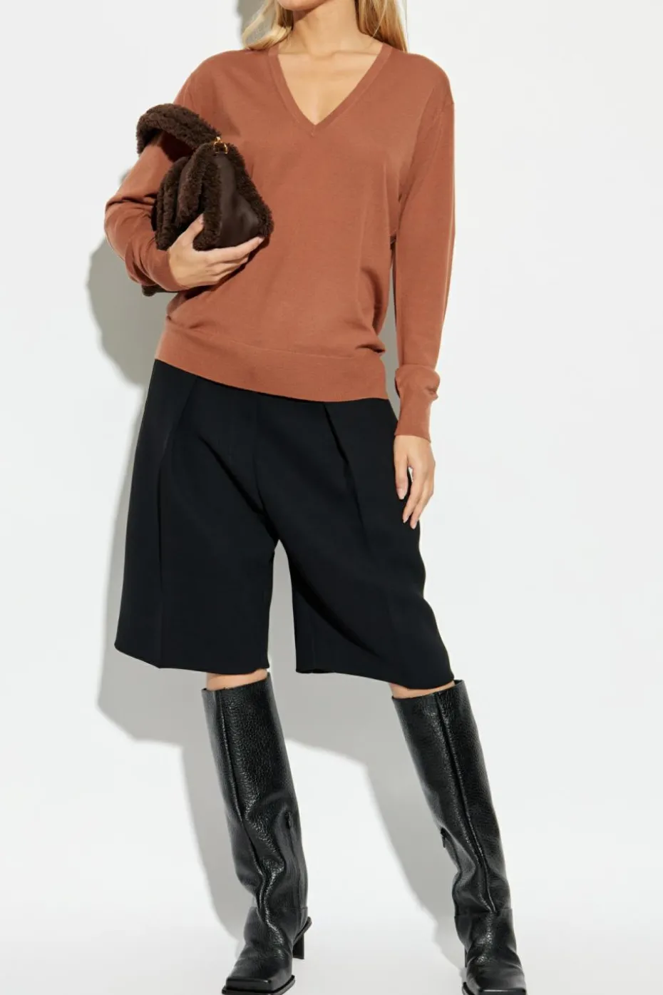 Dries Van Noten BROWN Wool sweater