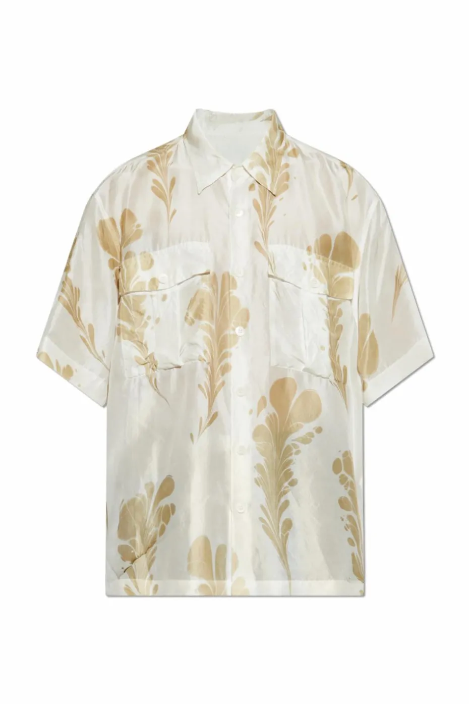 Dries Van Noten cream Silk shirt