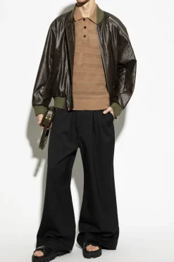 Dries Van Noten GREEN bomber type jacket