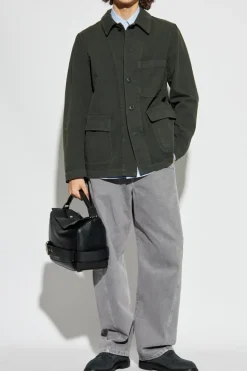 Dries Van Noten GREEN Jacket with pockets