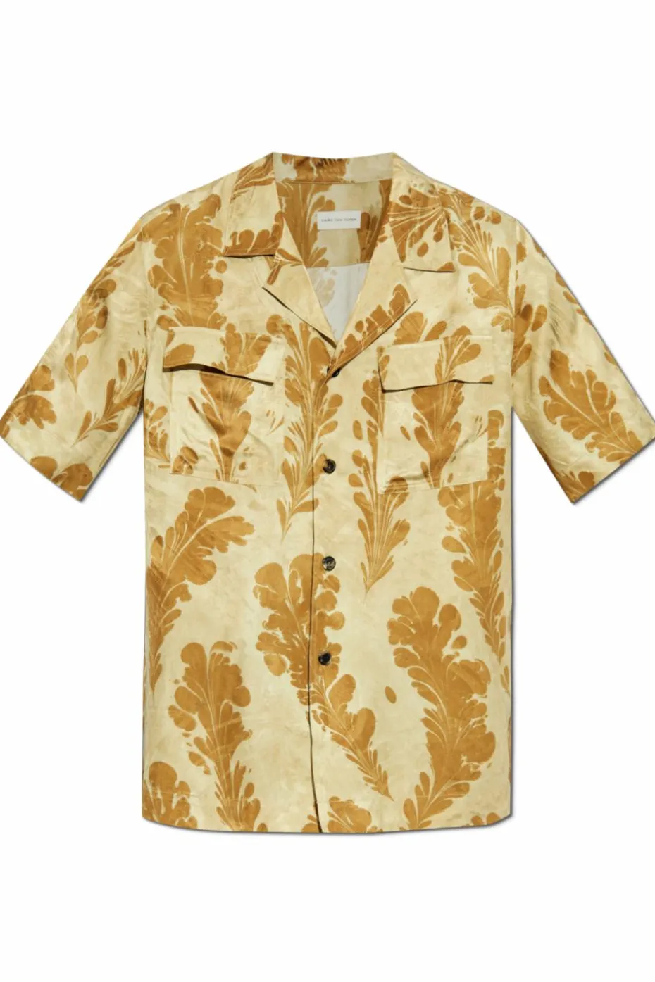 Dries Van Noten GREEN Satin shirt