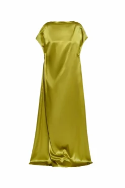 Dries Van Noten GREEN Silk dress