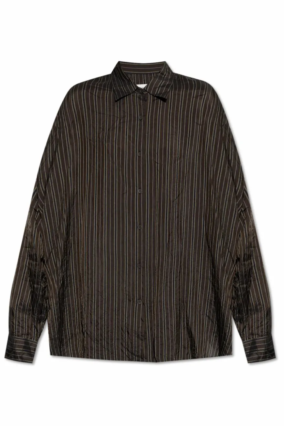Dries Van Noten GREEN Striped shirt
