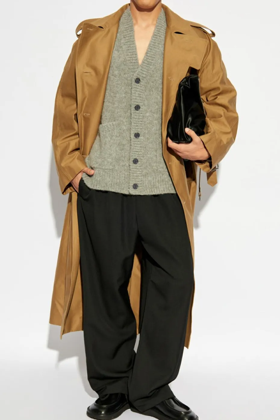 Dries Van Noten GREY Button-up cardigan