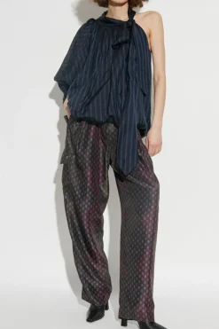 Dries Van Noten MULTICOLOUR Silk trousers `Polk`