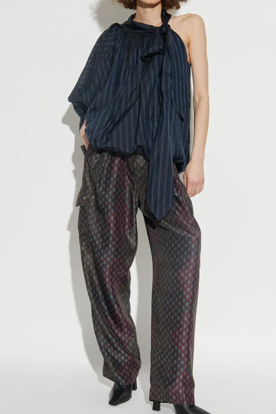 Dries Van Noten MULTICOLOUR Silk trousers `Polk`