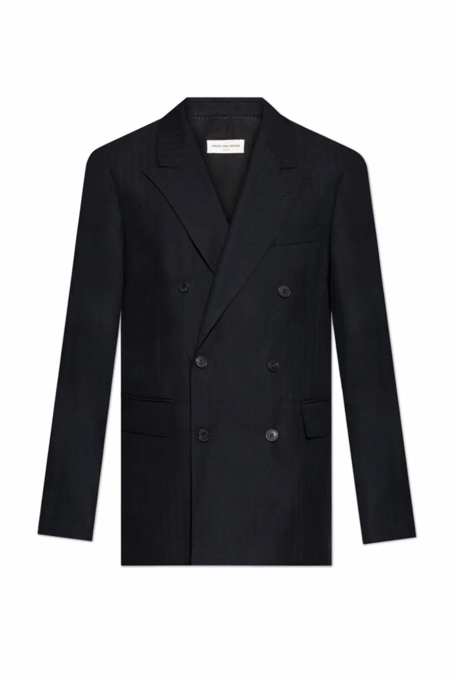 Dries Van Noten NAVY BLUE Double-breasted blazer
