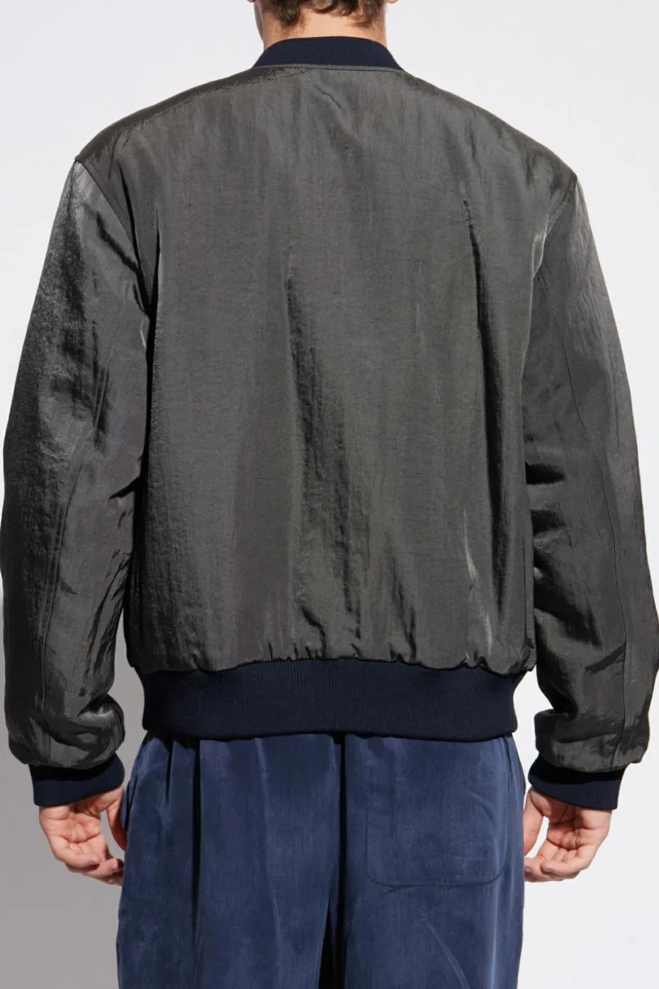 Dries Van Noten NAVY BLUE Reversible "Volker" bomber jacket