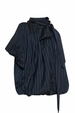 Dries Van Noten NAVY BLUE Top "Crunch"